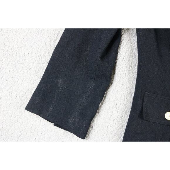 Dolce Gabbana Jacket Womens 44 Black Crepe Wool Blazer Italy - Picture 9 of 10